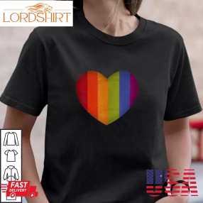 Lgbt Valentines Day Shirt Pride Gay Lesbian Valentine Heart Gifts