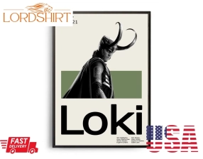 Loki Vintage Inspired Movie Print Retro Movie Poster Midcentury Modern Retro Tv Show Poster Minimal Movie Art Best Marvel Movies