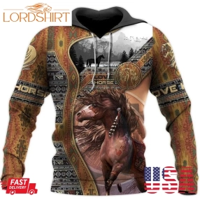 Love Horse Tank Top 3D Hoodie Sweatshirt