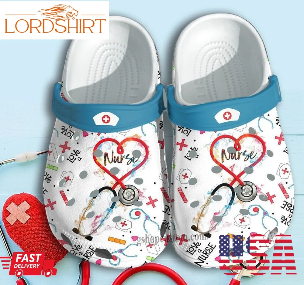 Love Nurse World Shoes Clogs Crocs Birthday Gift For Sister   Lnurse008