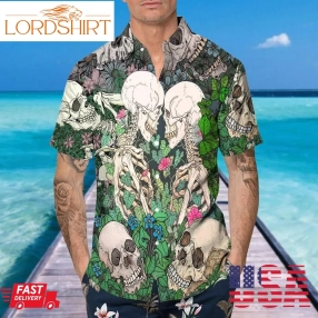 Love Till Death Couple Skull Hawaiian Shirt, This Trends Summer Beach Shirt For Men Women