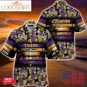 Lsu Tigers Summer Hawaiian Shirt, Floral Pattern For Sports Enthusiast This Year