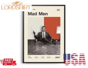 Mad Men Vintage Movie Print Retro Movie Poster Midcentury Modern Retro Tv Show Poster Minimal Movie Art Best Movies Of All Time Art