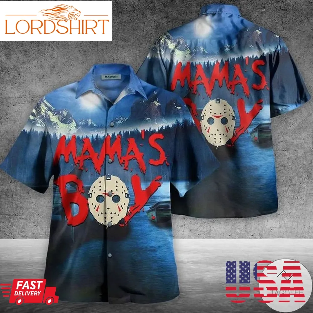 Mamas Boy Jason Voorhees Hawaiian Shirt