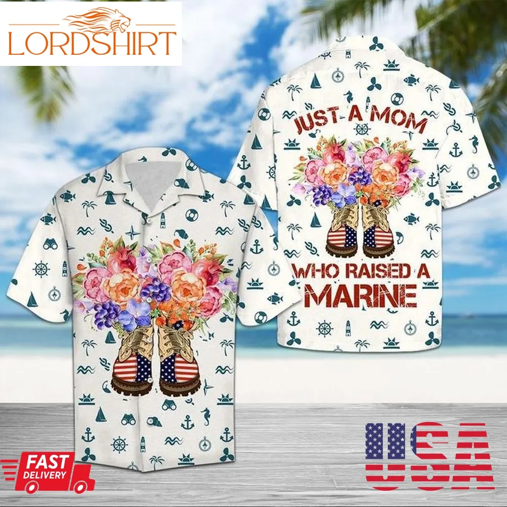 Marine Mom Hawaiian Shirt Pre10422, Hawaiian Shirt, Beach Shorts, One Piece Swimsuit, Polo Shirt, Funny Shirts, Gift Shirts, Graphic Tee