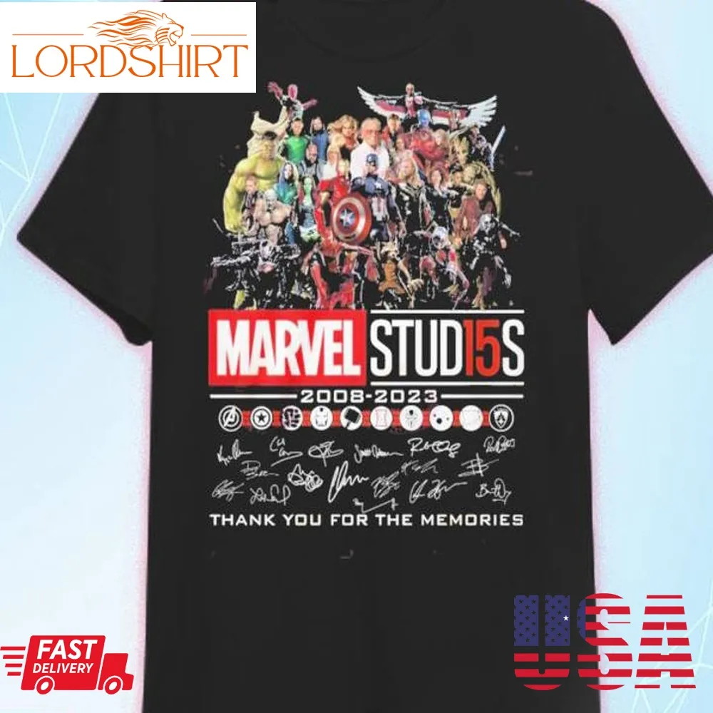 Marvel Stud15s 2008  2023 Thank You For The Memories Unisex T Shirt