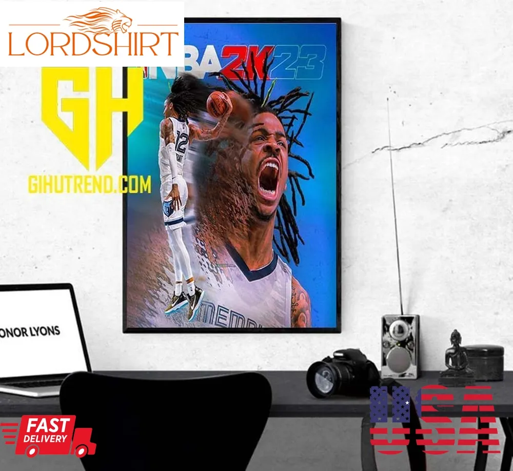 Memphis Grizzlies Ja Morant Nba 2K23 Poster Canvas