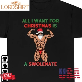Mens Funny Santa Fitness Workout Shirt Christmas Liftmas Muscular Unisex