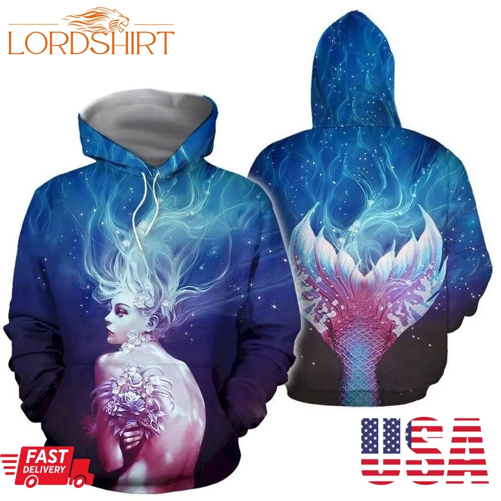 Mermaid Hoodie 3D Sp144 Custom