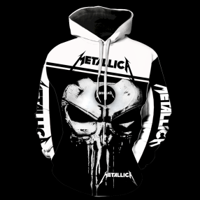 Metallica Punisher Skull Full All Over Print V1426 Hoodie Zipper