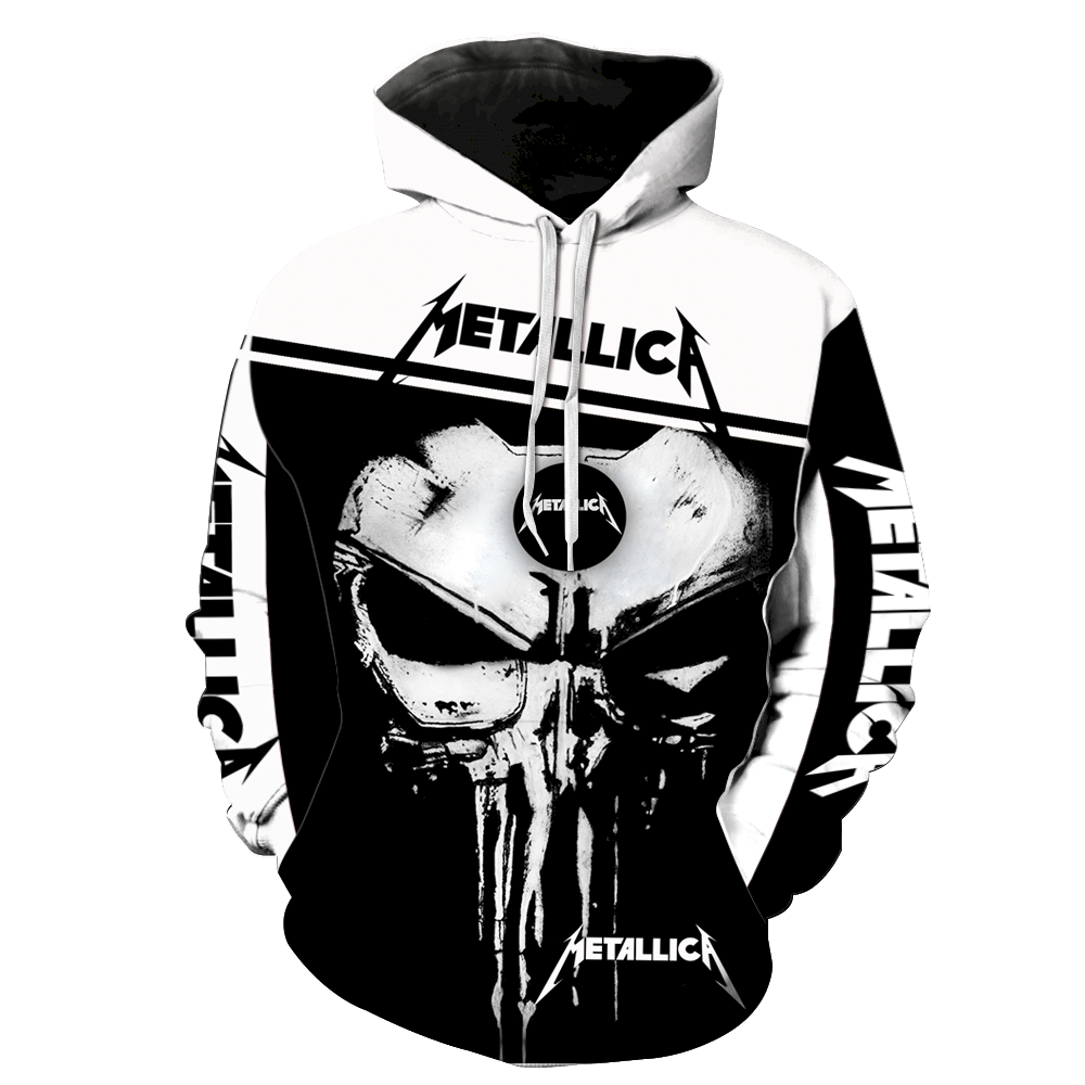 Metallica Punisher Skull Full All Over Print V1426 Hoodie Zipper