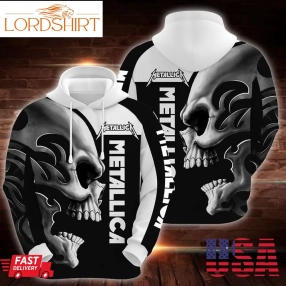 Metallica Rock Skull Men And Women 3D Full Printing Hoodie Shirt Metallica Skull Rock Band 3D Full Printing Shirt Metallica Band Design 3D Full Printed High Quality 2020