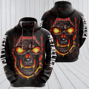 Metallica Skull Black Men And Women 3D Full Printing Pullover Hoodie And Zippered Metallica 3D Full Printing Shirt 2020