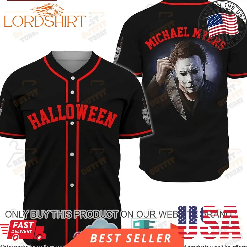 Michael Myers Halloween Baseball Jersey