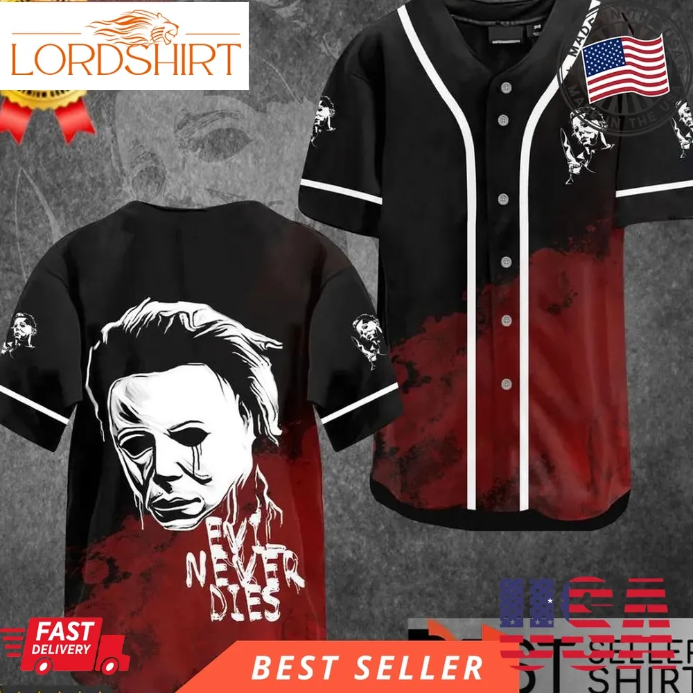 Michael Myers Halloween Costume Out Fit Ideas Horror Evil Never Dies Baseball Jersey