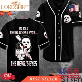 Michael Myers Halloween Costume Out Fit Ideas Horror He Back Baseball Jersey