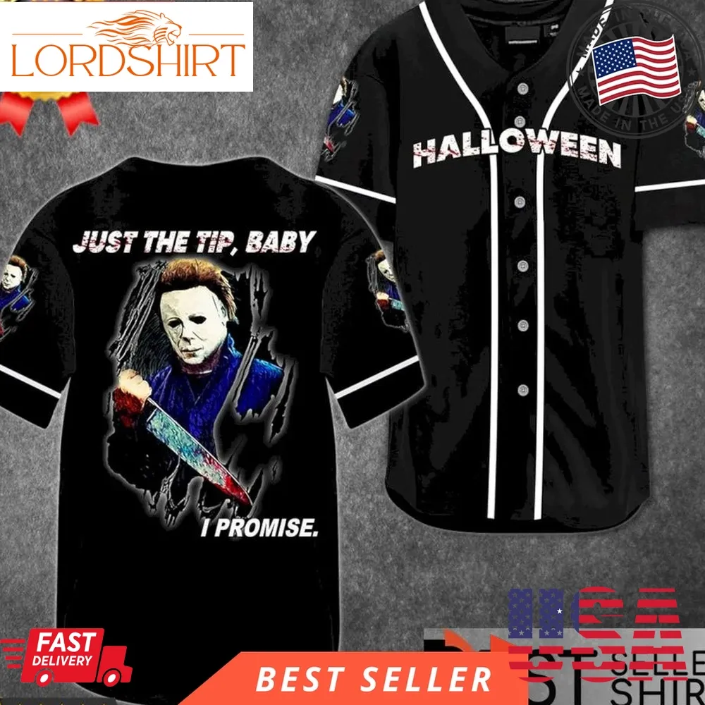 Michael Myers Halloween Costume Out Fit Ideas Horror Just The Tip Baseball Jersey