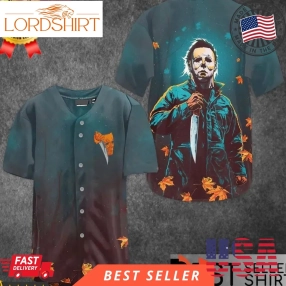 Michael Myers Halloween Costume Out Fit Ideas Horror Night Baseball Jersey