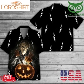 Michael Myers Halloween Knife Pattern Hawaii 3D Shirt