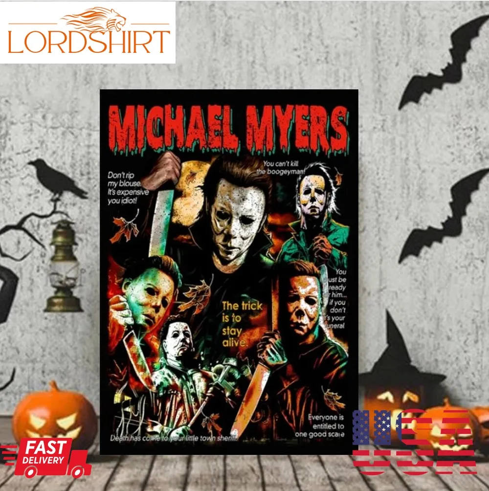 Michael Myers Halloween Poster Canvas, Michael Myers Halloween The Night He Came Home Poster, Michael Myers Canvas, Horror Movies Decor