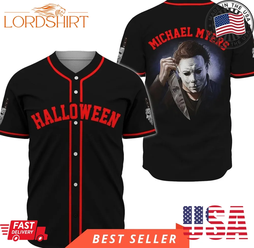 Michael Myers Horror Killer Jersey For Breathable Halloween Baseball Jersey