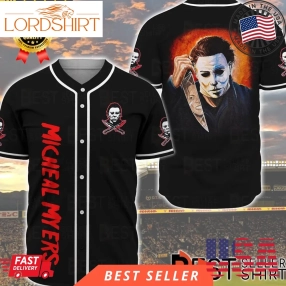 Michael Myers Knife Horror Characters Halloween Baseball Jersey Shirt