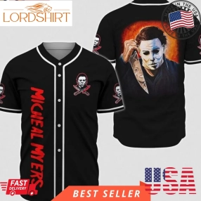 Michael Myers Loves Philadelphia Halloween Baseball Jersey