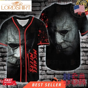 Michael Myers Murder Bleed Horror Characters Horror Halloween Baseball Jersey Shirt