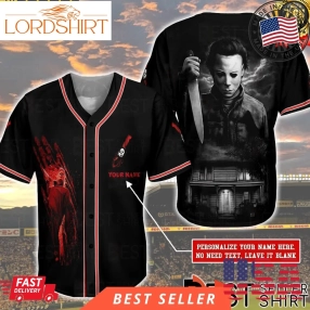 Michael Myers With Knife Murder Horror Characters Halloween Baseball Jersey Personalize Shirt