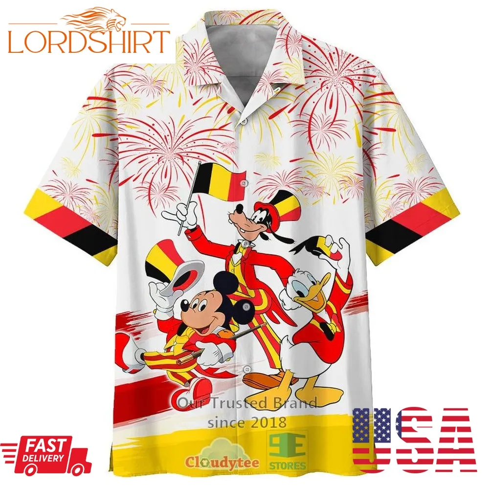 Mickey Mouse And Friends Belgium Hawaiian Shirt