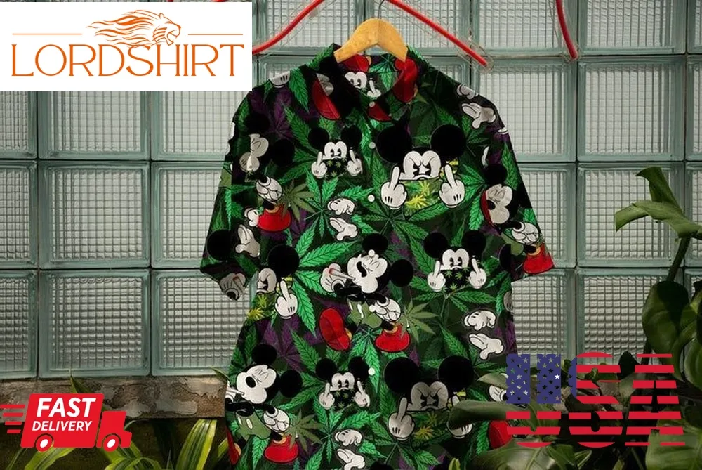 Mickey Mouse Movies Disney 2 For Men And Women Graphic Print Short Sleeve Hawaiian Casual Shirt Y97