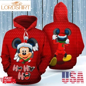 Micky Hohoho Christmas Cute 3D Fashion Printed Hoodie