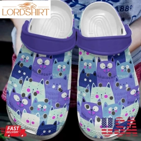 Mini Cats Shoes Crocbland Clog Crocs Birthday Gift For Kids Children   Mini Cat2