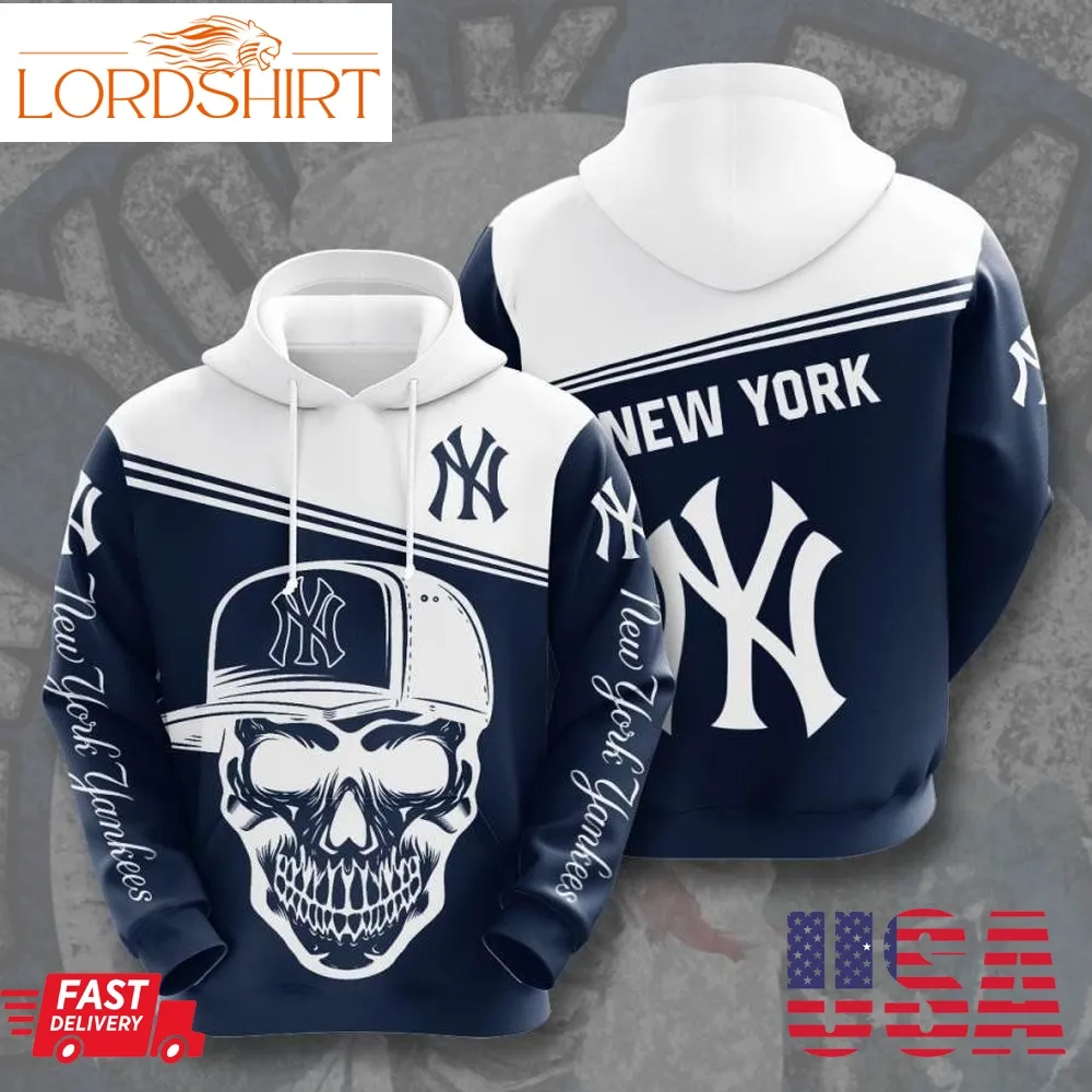 Mlb New York Yankess Bronx Hiphop Skull Limited 3D Hoodie