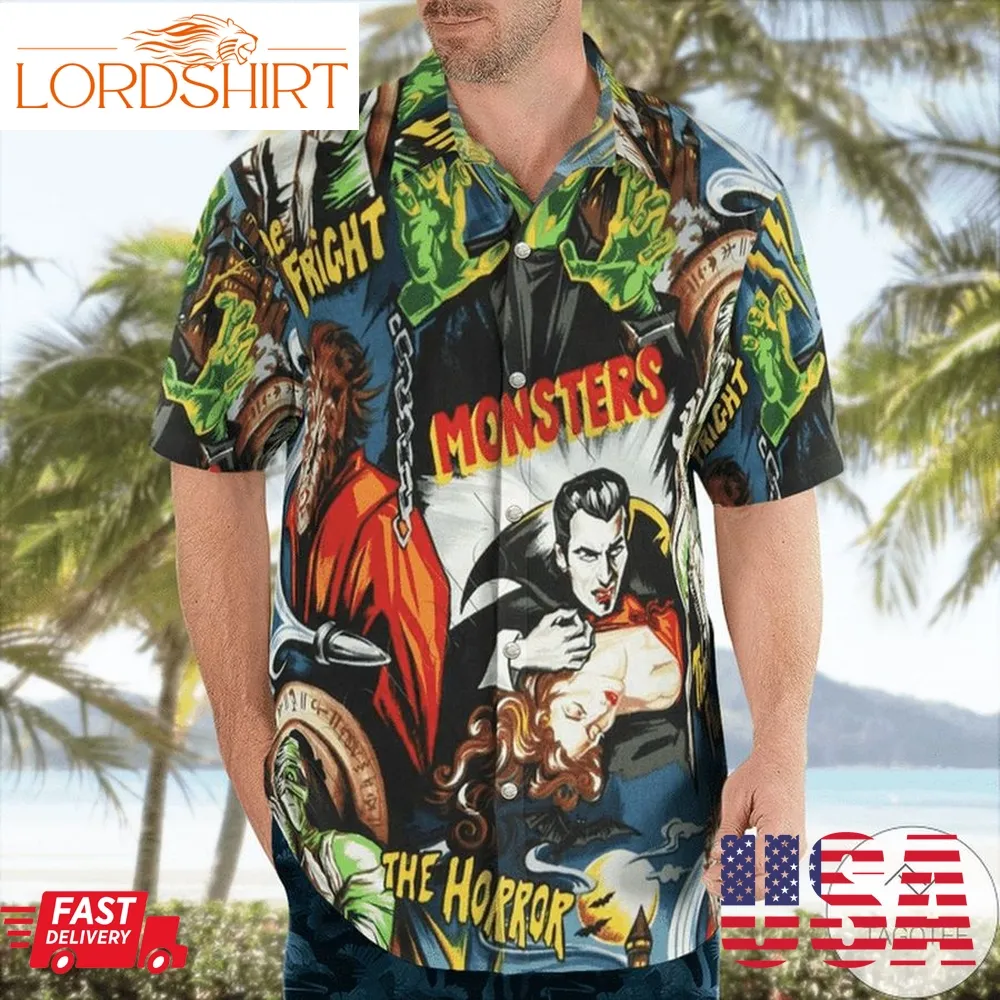 Monster The Horror Halloween Hawaiian Shirt