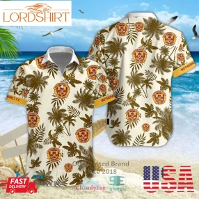 Motherwell Fc Logo Palm Tree Hawaiian Shirt, Shorts