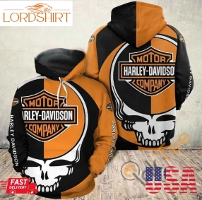 Motor Harley Davidson Company Skull 3D Hoodie