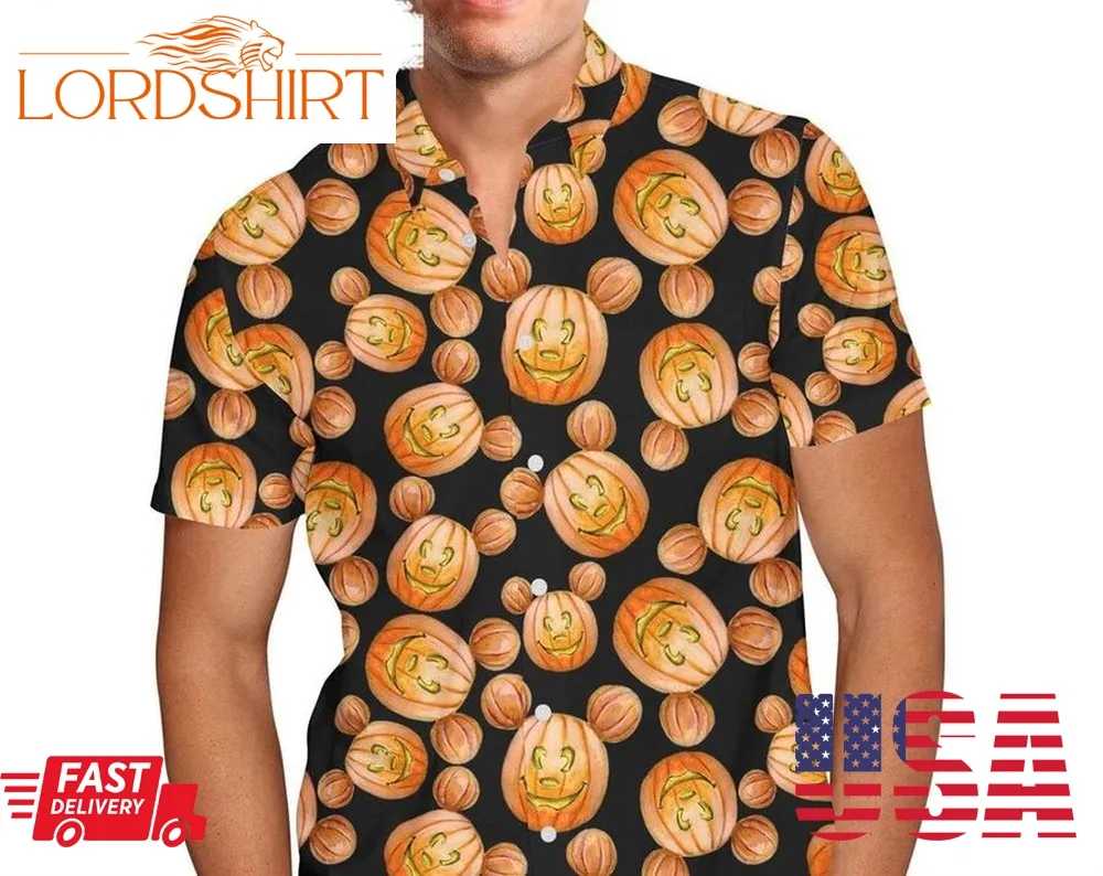 Mouse Ears Pumpkins Disney Halloween Hawaii Shirt