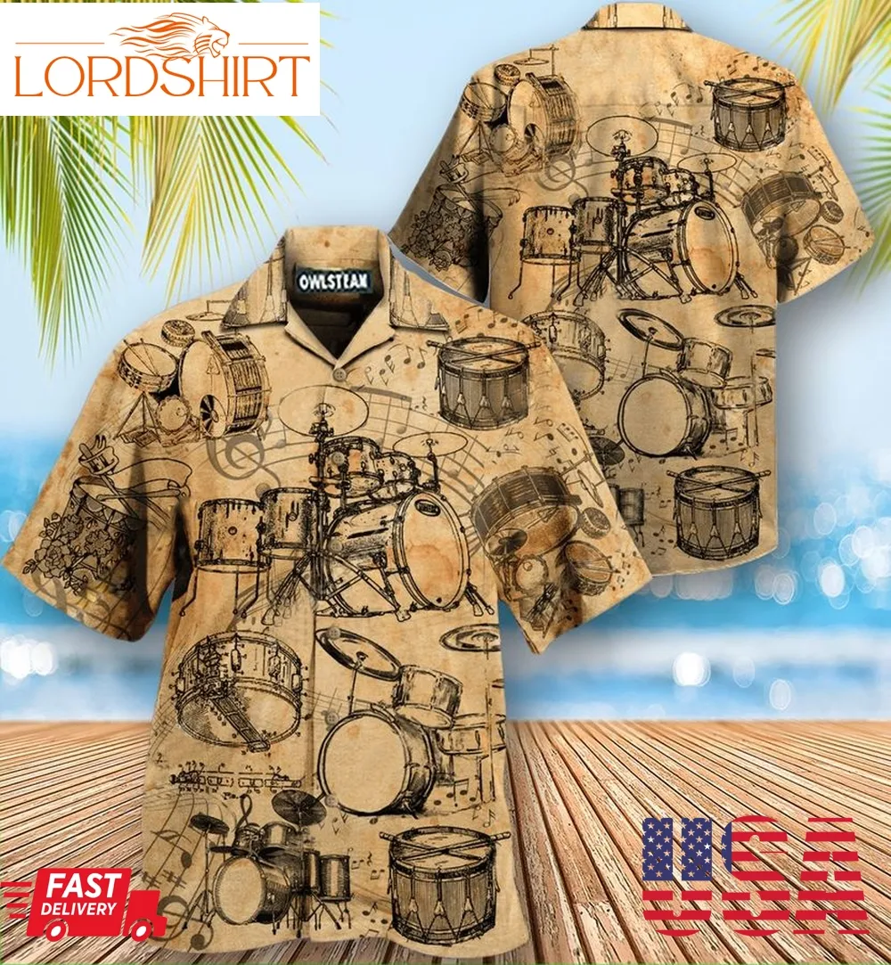 Music No Drums No Life Know Drums Know Life Edition Hawaiian Shirt