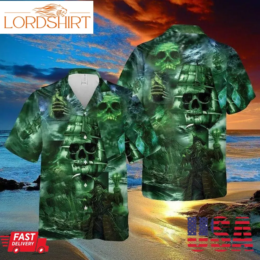 Mystery Of Ghost Ship Halloween Hawaiian Shirt, Print Aloha Short Sleeve Unisex Shirt