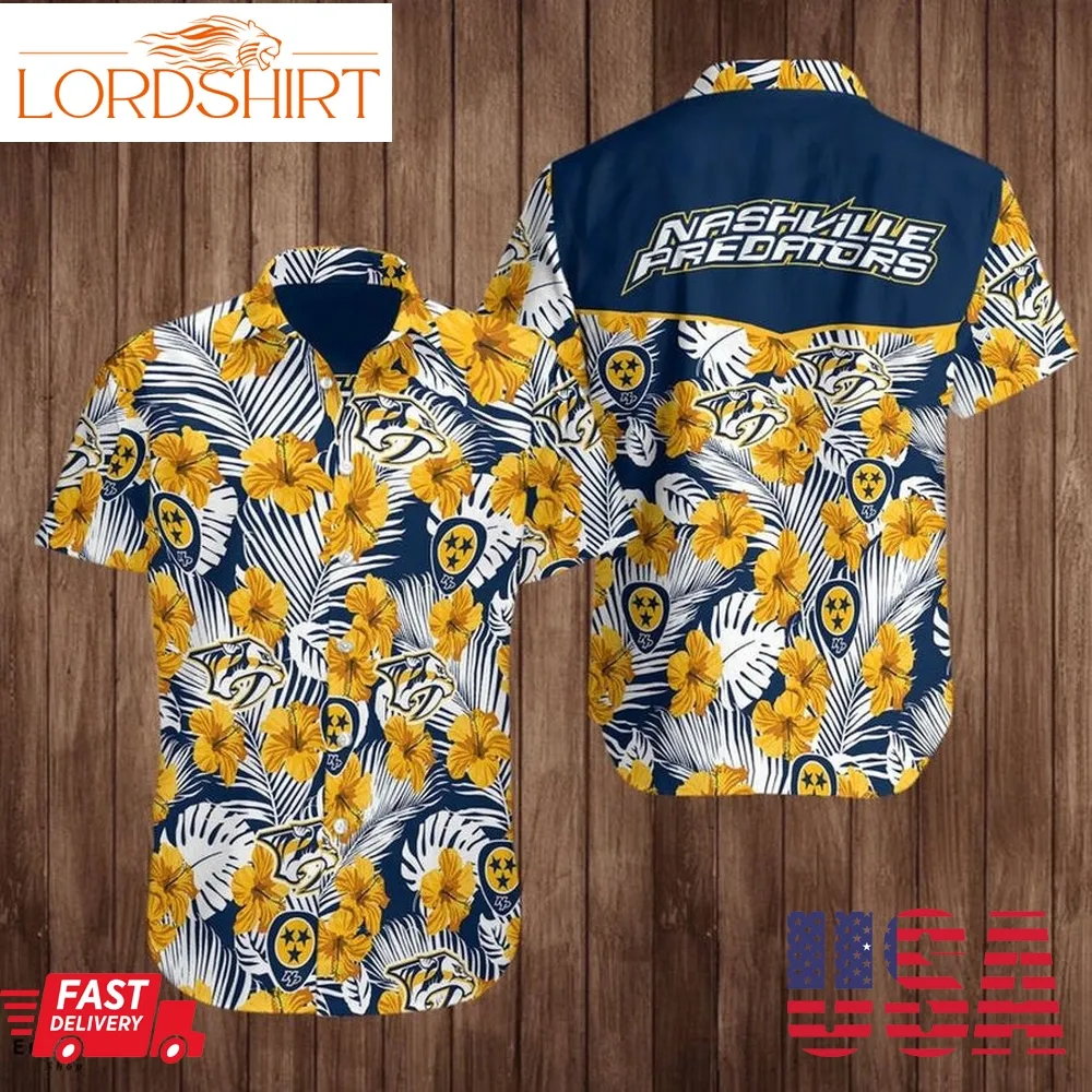 Nashville Predators Logo Hockey Sports Cool Hawaii Shirt