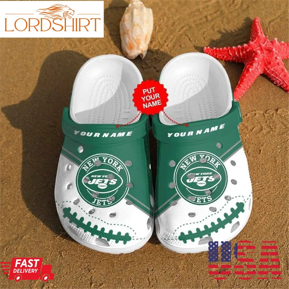 National Football Crocs   Ny Jets Personalized Clog Shoes