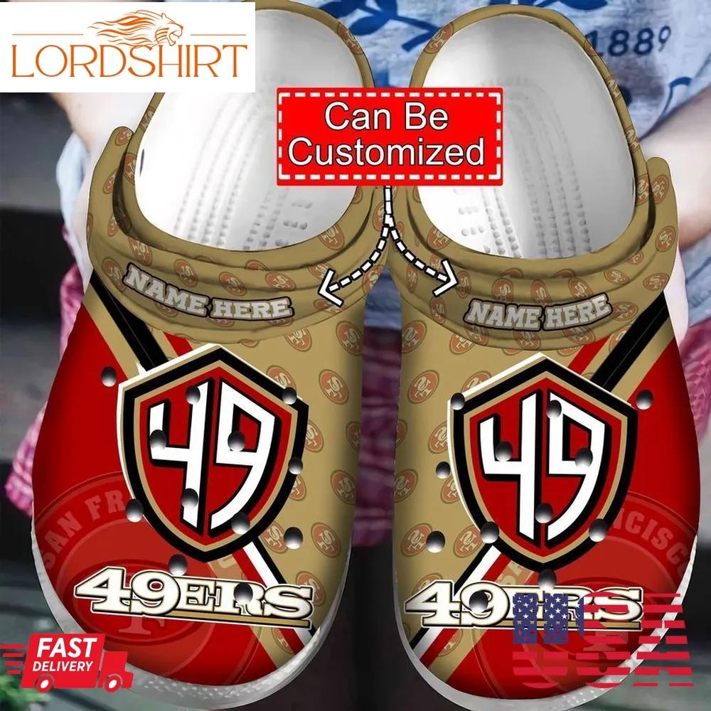 National Football Crocs   S49ers Personalized Crocband Clog