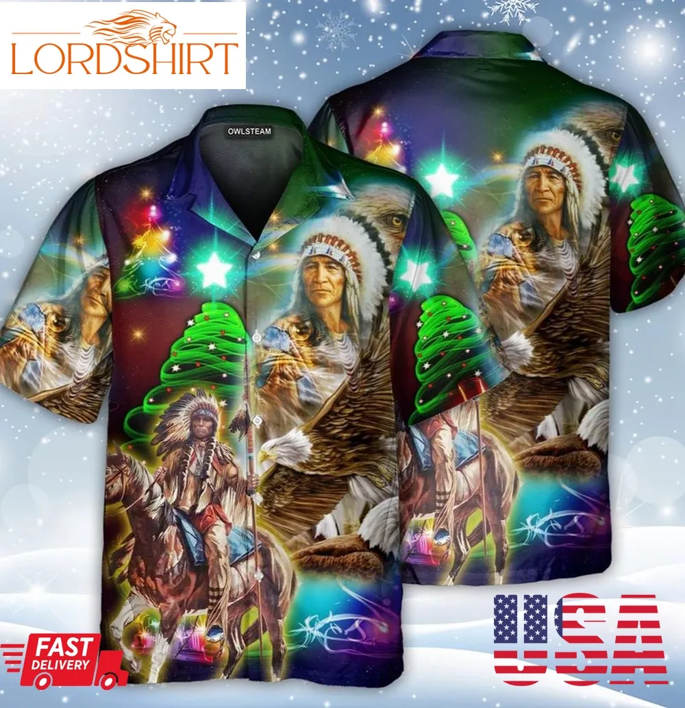 Native American Christmas Hawaiian Shirt