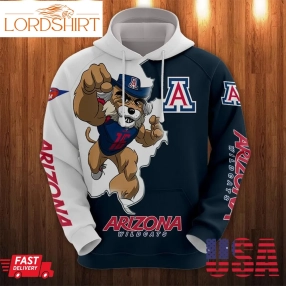 Ncaa Arizona Wild Cats Hoodies Mascot