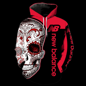 New Balance New Skull All Over Print V1304 Hoodie Zipper