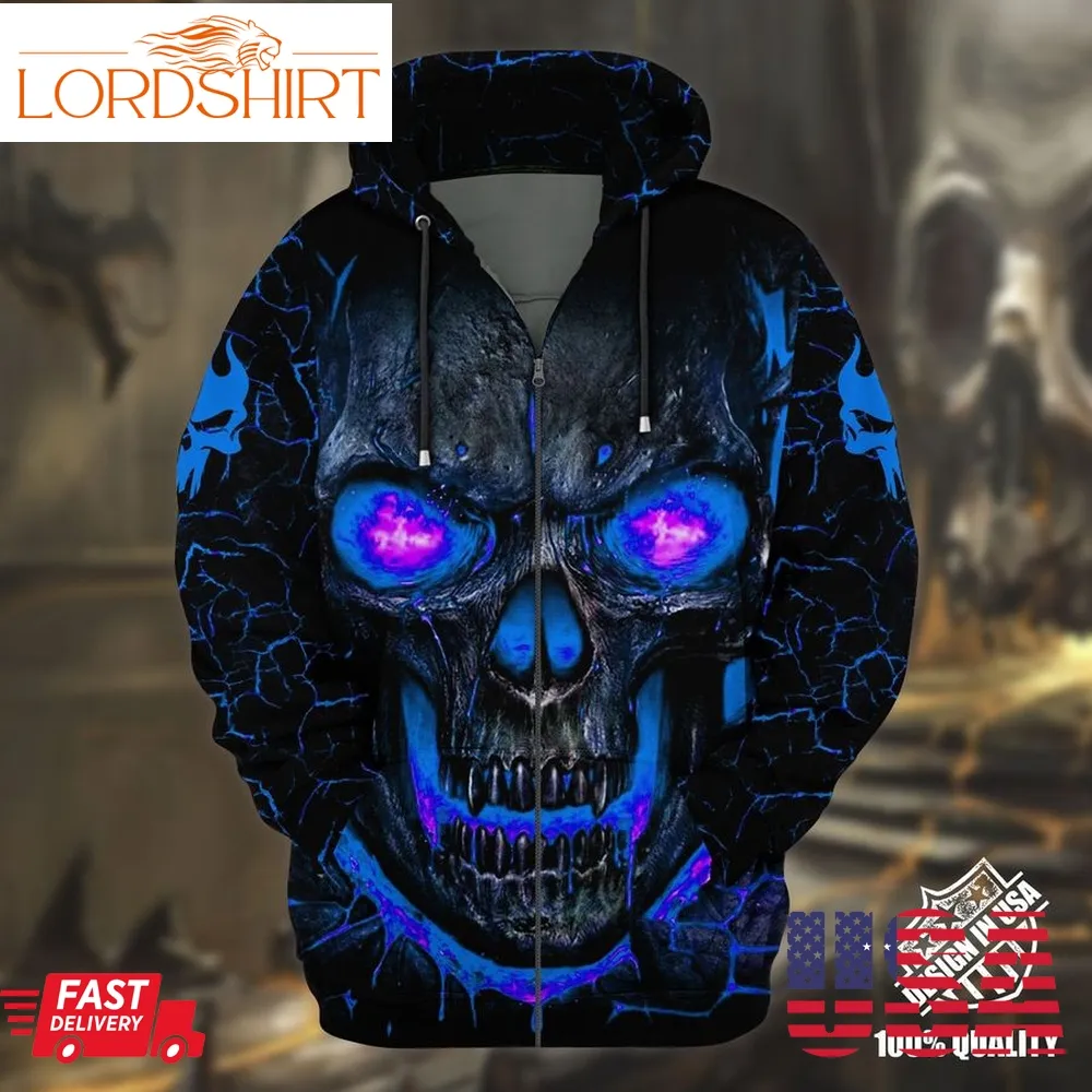 New Lava Skull 3D All Over Print Hoodie