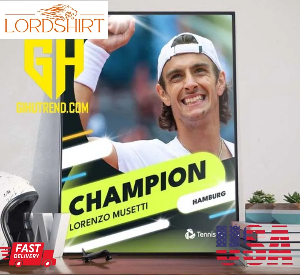 New Lorenzo Musetti Hamburg Open Champions Canvas Poster Home Decoration