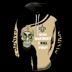 New Orleans Saints New Skull Full All Over Print K1209 Hoodie Zipper