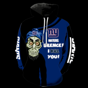 New York Giants Skull Full All Over Print K1201 Hoodie Zipper